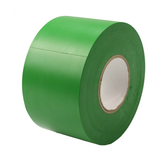 PVC tape 50 mm breed | 33 meter rol | Groen