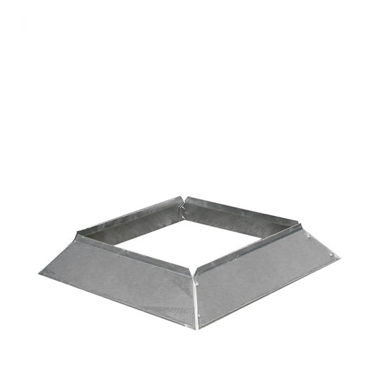 Vierkant stormkraag aluminium 450x450mm