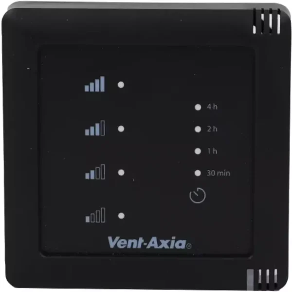 Vent-Axia Multihome RFT 4-standenschakelaar met batterij zwart - SSU-BZ